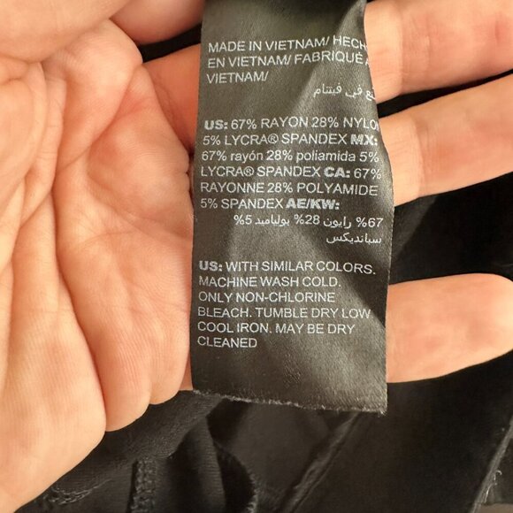 2/$30 White House Black Market Body Comfort Ponte Pants Black 4 #A0160 - Picture 8 of 9